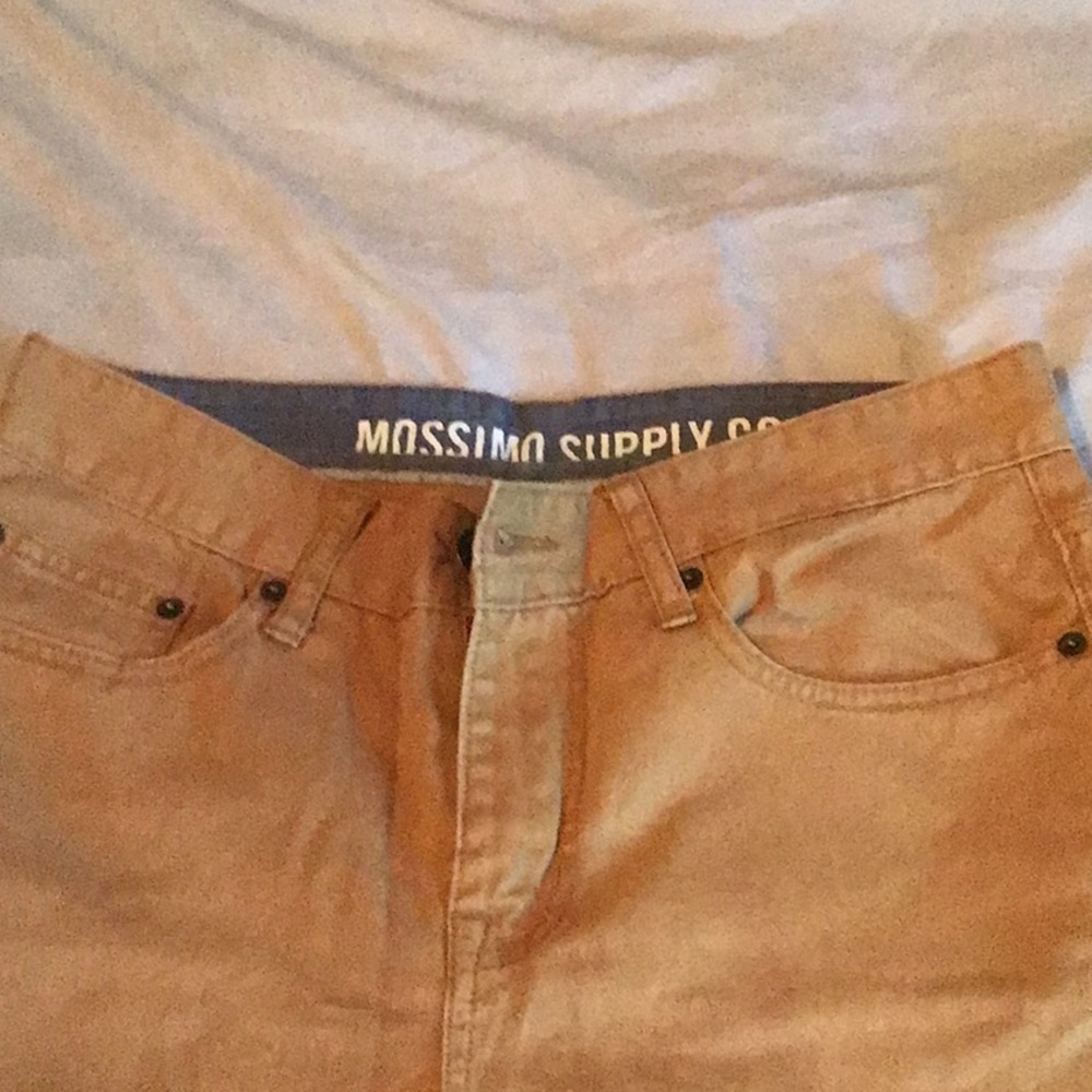 Tan Slim Straight Mossimo Pants 30x30.